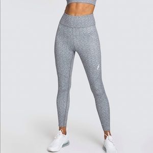 Grey patterned Do You Even leggings